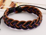 Leather Korea Geometric bracelet  Rope light brown NHPK1325Rope light brownpicture9